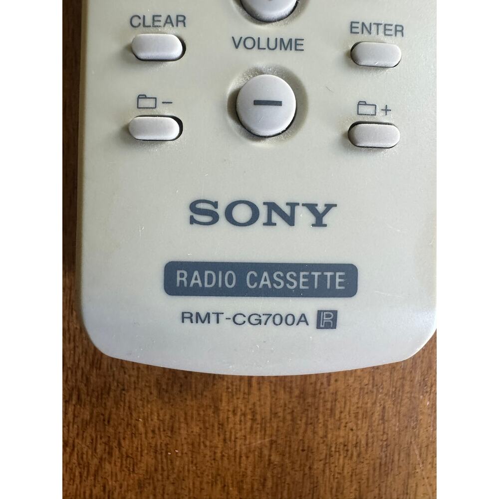 Sony RMT-CG700A Radio Cassette CD Player Remote Control OEM Gray - Picture 2 of 4